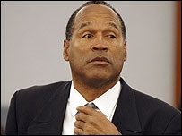 पूर्व फ़ुटबॉलर ओजे सिम्पसन को जेल 