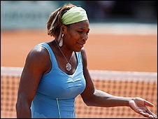 सेरीना विलियम्स फ़्रेंच ओपन से बाहर