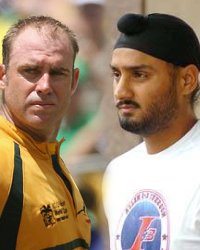 Matthew Hayden Harbhajan Singh