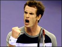 मरे ने मैच के दौरान शानदार सर्विस की