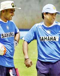 Sachin Tendulkar and Virendra Sehwag