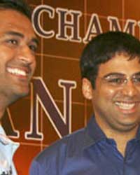 ms dhoni and viswanathan anand