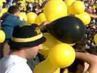 विश्‍व कप में हार के बावजूद उरुग्वे में जश्न