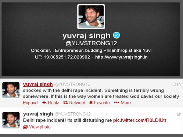 दिल्‍ली रेप केस पर टीम इंडिया ने ट्विटर पर निकाला गुस्‍सा