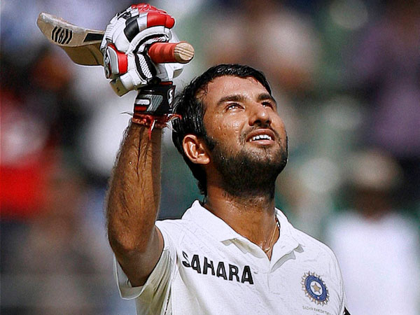 चेतेश्‍वर पुजारा ने लगाया शतक 