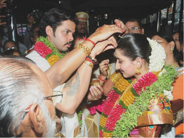 जयपुर की राजकुमारी संग क्रिकेटर श्रीसंत ने रचाया ब्‍याह