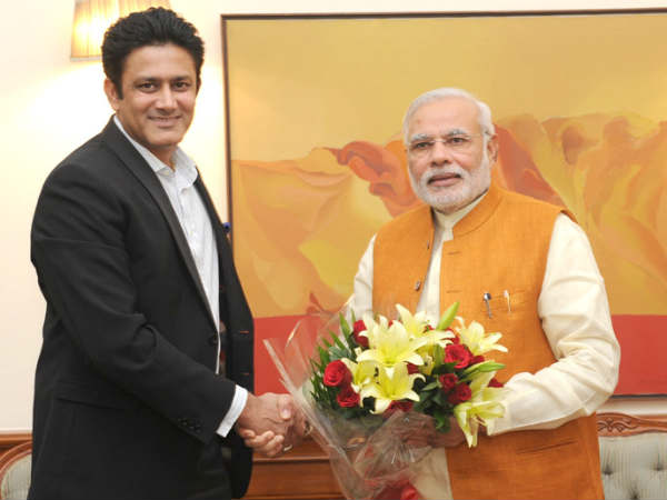 नरेंद्र मोदी से मिले अनिल कुंबले, पर क्या हुई बातचीत?