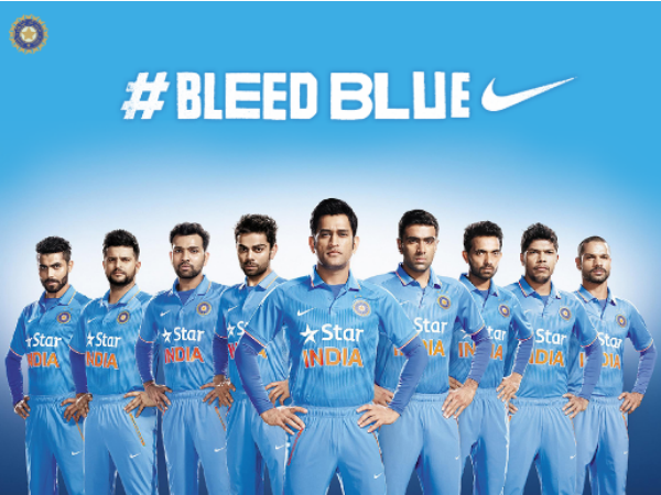 टीम इंडिया का विश्व कप के लिए जर्सी का पहला लुक