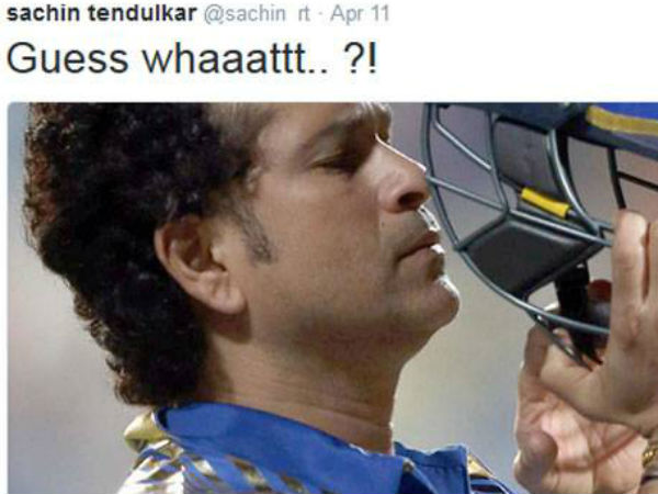 सचिन के एक ट्विट ने 8.5 मिलियन ट्विटर फैंस को किया कन्फ्यूज