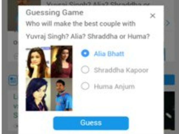 तो युवराज सिंह के साथ सबसे अच्छी लगती हैं हुमा.. कुरैशी नहीं अंजुम?