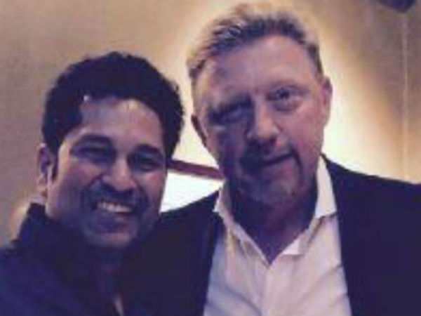 सचिन ने की बोरिस बेकर से मुलाकात, Tweet की तस्वीर