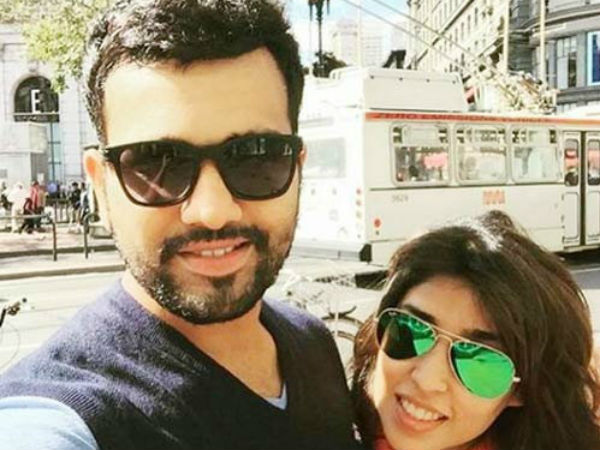 Cricketer Rohit Sharma And Ritika Sajdeh Latest Photos