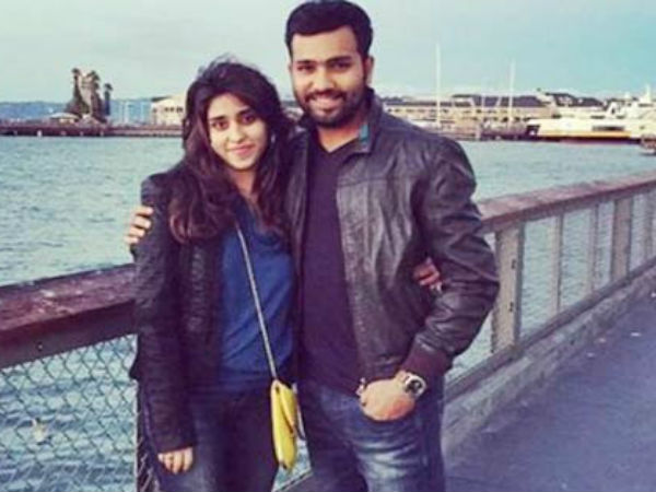 Cricketer Rohit Sharma And Ritika Sajdeh Latest Photos
