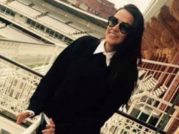 Pics: क्रिकेट के मक्का लॉर्डस क्रिकेट ग्राउंड पहुंची नेहा धूपिया