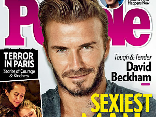 फुटबॉल प्लेयर डेविड बेकहम हैं 2015 के 'सबसे सेक्सी पुरुष'