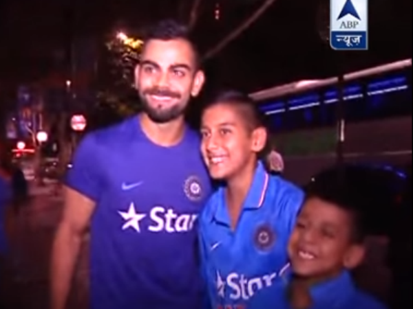 कोहली नाम और खेल से ही नहीं दिल से भी है विराट, देखें वीडियो
