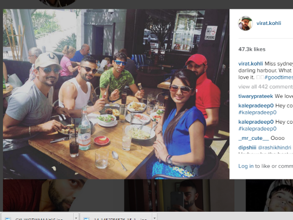 Virat Kohli is Missing Sydney Shares Photo On Instagram
