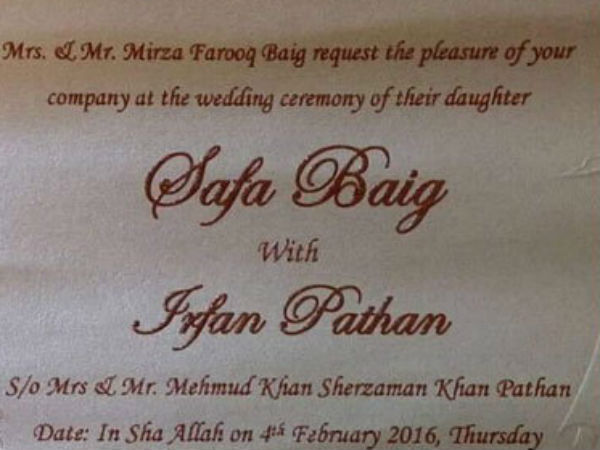 Indian Cricketer Irfan Pathan Tie Knot With Safa Baig At Jeddah