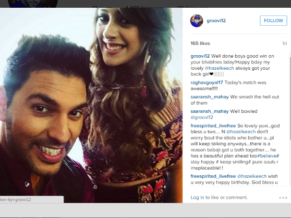 #Asia Cup 2016: Team India’s Win! That’s what Yuvraj Singh gifted his fiancée Hazel Keech