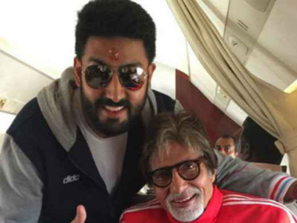 #WT20: इंडो-पाक मैच के लिए कोलकाता रवाना हुए अमिताभ-अभिषेक, शेयर की सेल्फी