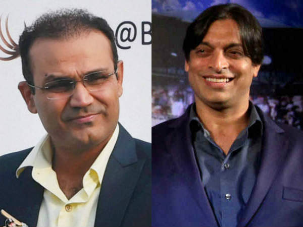 शोएब अख्तर और वीरेंद्र सहवाग के बीच कमेंट्री बॉक्स में जबरदस्त नोंकझोंक