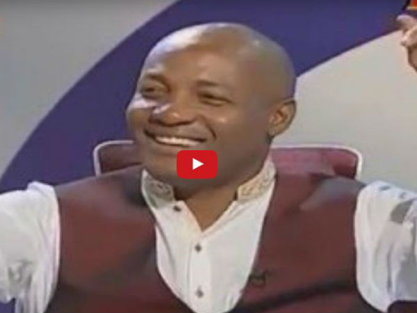 Video- लाइव टीवी पर जमकर थिरके चैंपियन की धुन पर ब्रायन लारा