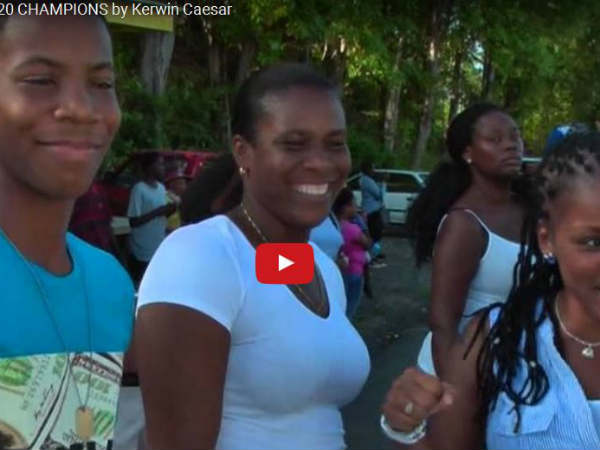 Video- देखिये कैसे वेस्टइंडीज टीम का अपने देश में हुआ चैंपियन वेलकम