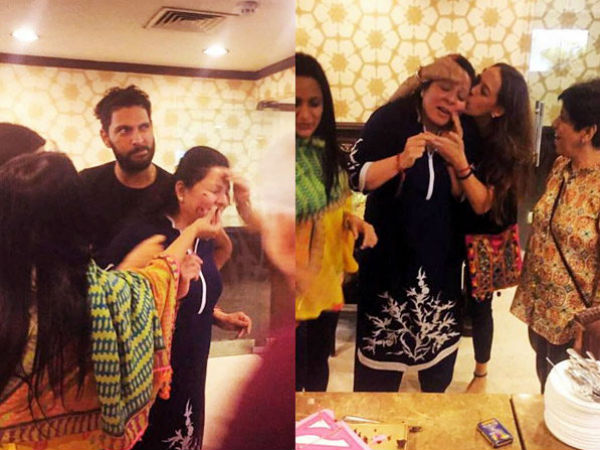 हैजल ने जोरदार ढंग से मनाया सासू मां का जन्मदिन, युवी चारों खाने चित्त