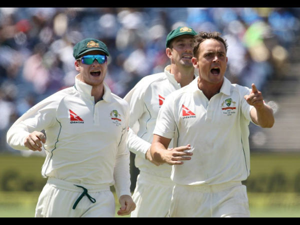 पुणे टेस्ट: ओकीफ की घातक गेंदबाजी और ताश के पत्तों की तरह ढह गई विराट सेना