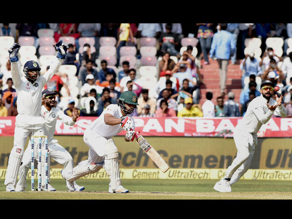 हैदराबाद टेस्ट में भारत ने बांग्लादेश को 208 रन से हराया