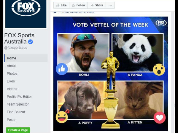 ऑस्ट्रेलियाई मीडिया ने विराट को बताया विलेन, कुत्ते-बिल्ली-पांडा से की तुलना