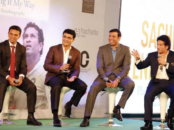 राहुल, सौरव और लक्ष्मण और अनिल 