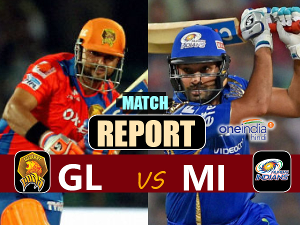 MIvGL: मुंबई ने गुजरात को 6 विकेट से हराया