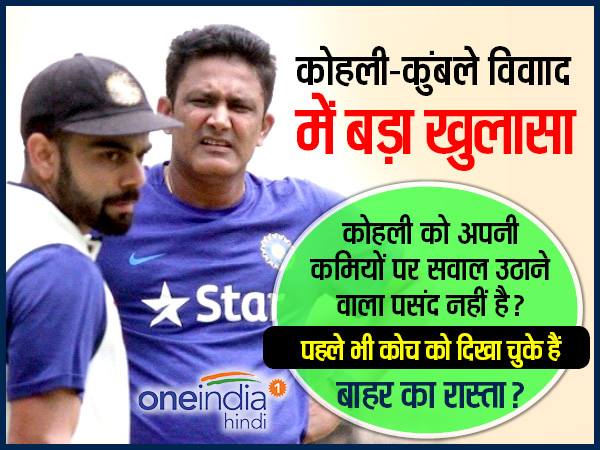 कोच-कप्तान विवादः कोहली का मैसेज, कुंबले पर वार और बिगड़ गया खेल