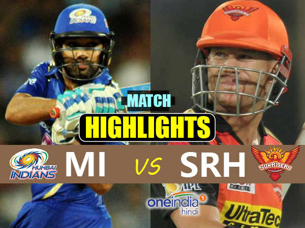 Highlight- हैदराबाद की सधी गेंदबाजी और धवन के धमाल के आगे मुंबई ढेर