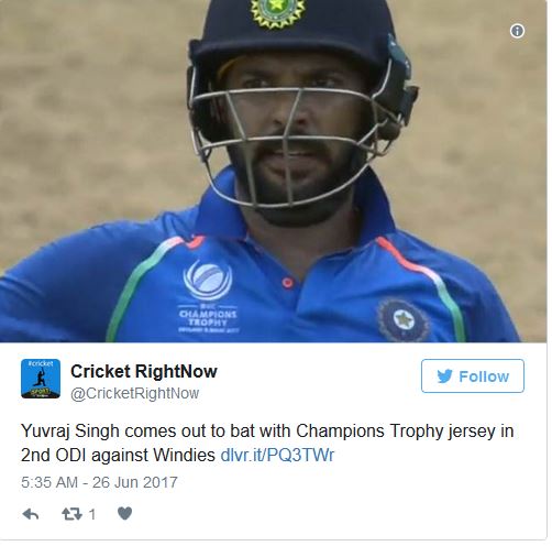  गलत जर्सी पहनकर खेलने पहुंचे युवी