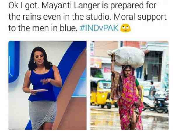 स्कर्ट को लेकर क्रिकेटर की एंकर बीवी पर किए गए कमेंट, मजाक भी उड़ाया