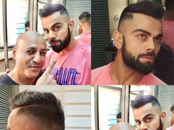 कप्तान विराट कोहली को नया लुक दिया था