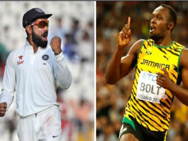 उसेन बोल्ट को अपनी आखिरी रेस से पहले कोहली ने दिया शानदार ऑफर