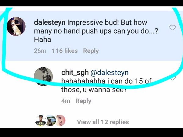 Virat Kohli recently uploaded his fitness drill video, Dale Steyn Throws a Funny New Challenge