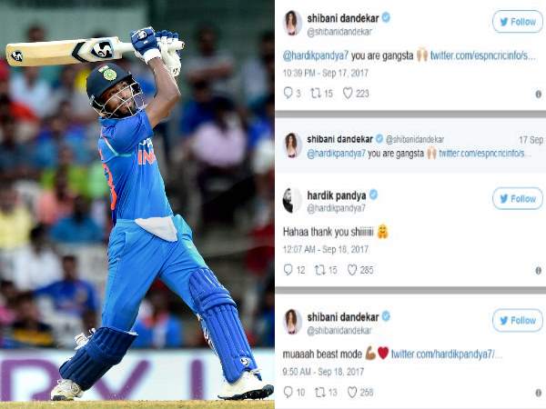 पांड्या को लेकर शिबानी के ट्वीट पर एक नजर