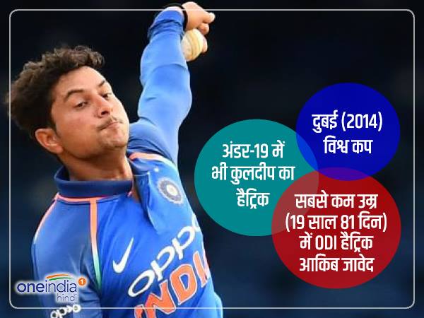 अंडर-19 में हैट्रिक लेने वाले एकलौते कुलदीप 