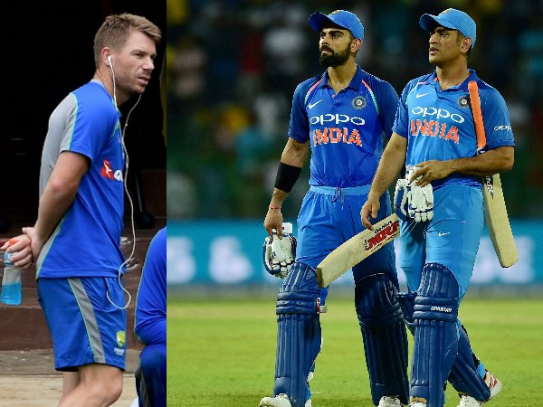 India vs Australia: हार के बाद डेविड वार्नर ने कहा- 'विराट कोहली के सिर पर है एम एस धोनी का हाथ'