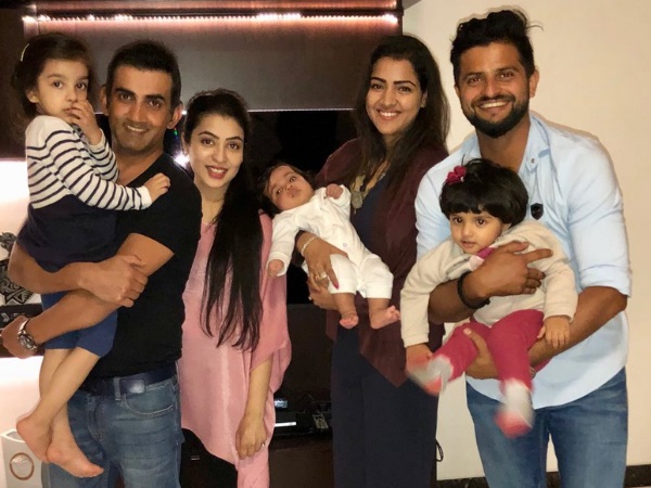 गंभीर की बेटी से मिलने पहुंचे सुरेश रैना, पूरे परिवार के साथ शेयर की फोटो