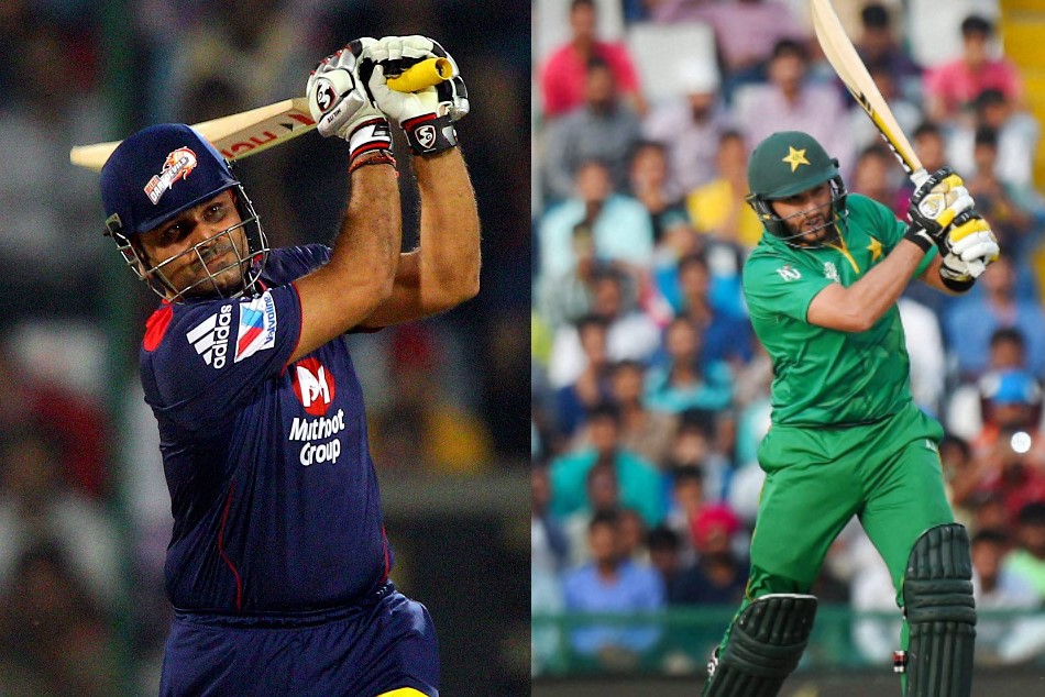 Video: पहले ही मैच में अफरीदी की हैट्रिक का शिकार बने वीरेंदर सहवाग, मिली करारी हार