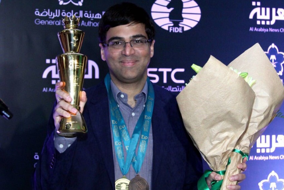 आनंद ने विश्व ब्लिट्ज शतरंज चैंपियनशिप में ब्रॉन्ज मेडल जीता, पत्नी के लिए शेयर किया सबूत