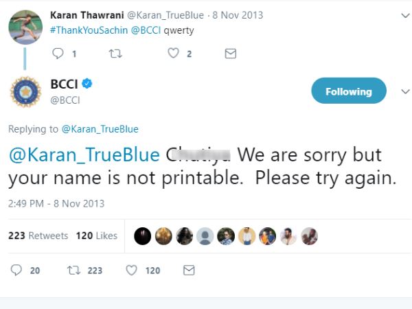 bcci abused twice a man in a old tweet 