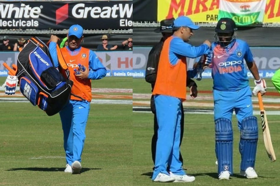 जब धोनी अपने इस साथी खिलाड़ी के लिए मैदान पर ले गए ड्रिंक्स और किट बैग