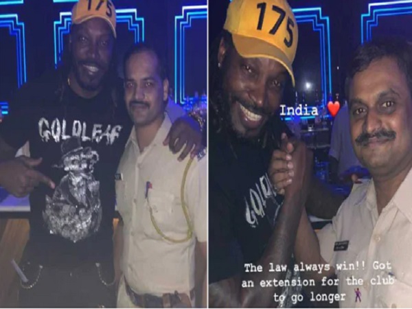 Mumbai Police Chris Gayle 