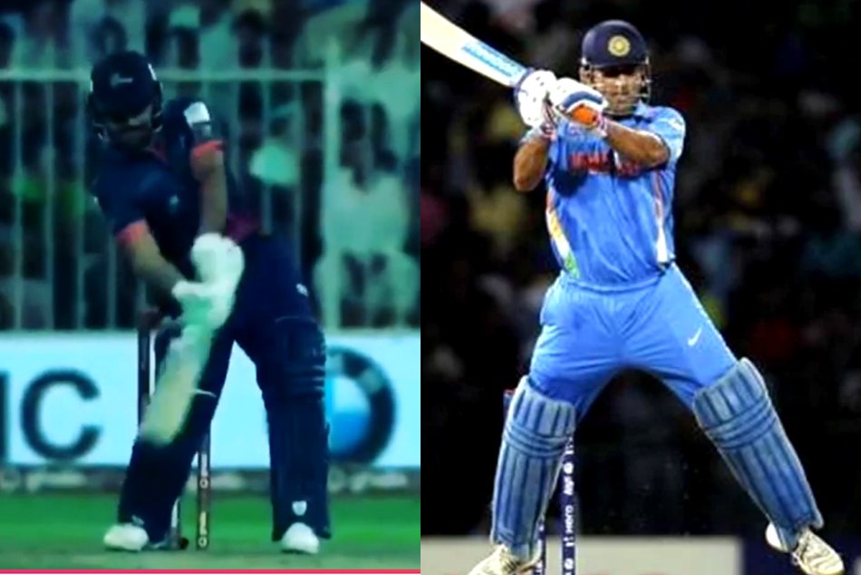 VIDEO: राशिद खान ने खेला धोनी का शॉट तो सहवाग ने बजाईं तालियां